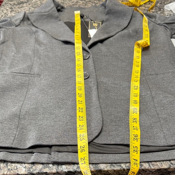 DG2 by Diane Gilman classic Gray Blazer NWT L - Picture 13 of 15